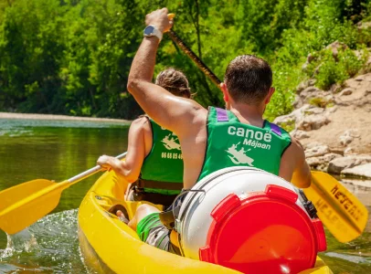 parcours de canoe kayak à Sainte-Enimie en Lozère dans les Gorges du tarn 48